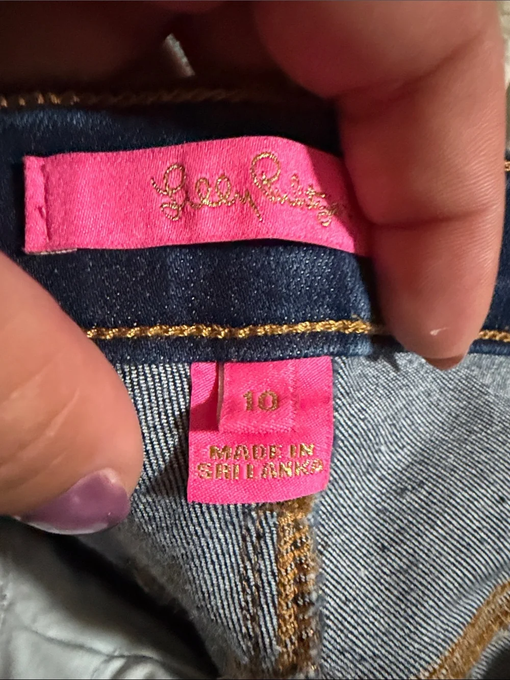 Lilly Pulitzer Dark Wash Eagan High Rise Skinny Denim Jeans. Sz M-10 - Picture 10 of 13